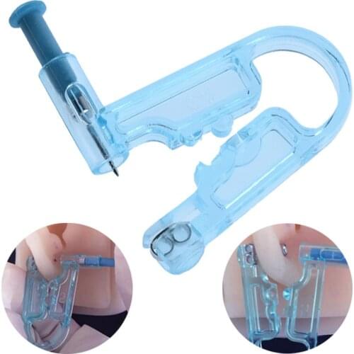 Healthy Safety Disposable Safe Sterile Nose Ear Piercing Kit Piercing Gun Ear Piercing Gun Piercer Tool Gun+Alcohol Swab
