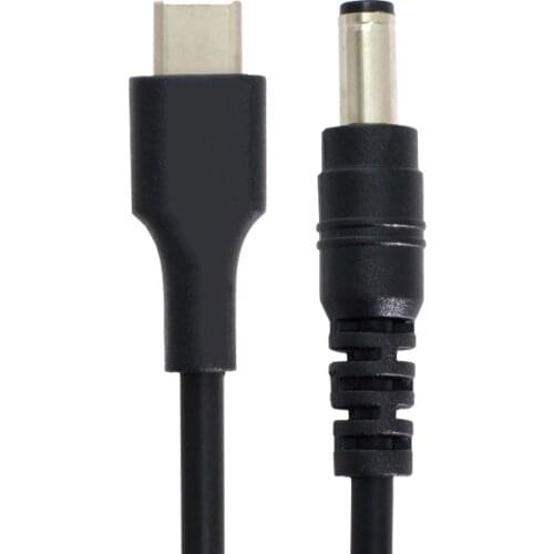 Cablecc DC 5.5 2.5mm Power Plug Extension Charge to USB 3.1 Type C USB-C Cable 20cm