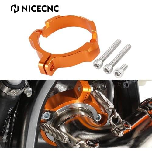Motorcycle Exhaust Tip Muffler Pipe Clamp With Flanges for KTM 250 300 SX XC XCW Six Days TPI 2017-2021 2019 2018 Husqvarna