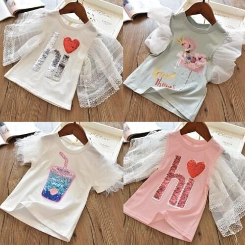 Summer T-Shirt For Girls&Boys Short Sleeve Unicorn Cotton Tees Kids Casual Clothes Toddler Tops Baby Birthday Printing Outfits