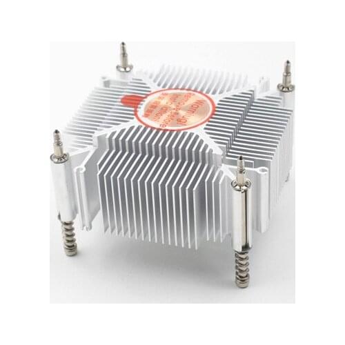 Fast Free Ship For intel 1155 1156 1150 I3I5 CPU Pure Copper Core Radiator Square Cooling fin thickness 35mm Cooler Heatsink