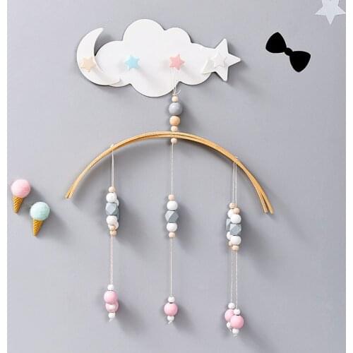 Cute Cloud Shape Punch-free Wall Hooks Livingroom Kids Room Decorative Key Clothes Hanging Hanger Bathroom Towel Storage Hook