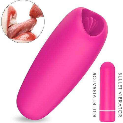 2021 New Breast Adult New Tongue Licking Vibrator Honey Bean Teasing Vibrator Sucking Clitoris Stimulates Second Tide Sex Toys