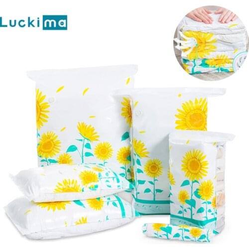 New Portable Vacuum Bag Clothes Quilt Storage Bags Space Saver Seal Packet Hand Compressed Clothing Compression Closet Organizer