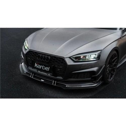 Suitable for S5 Audi Fiber Front A5 Kable Dry Carbon Spoiler Rear Lip Tail