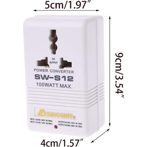 Professional 220/240V To 110/120V Power Voltage Electricity Adapter Converter US Plug