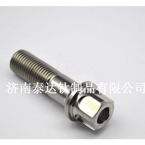 Jntitanti anti-theft Gr.5 titanium auto wheel bolt (4 pieces+1keys)