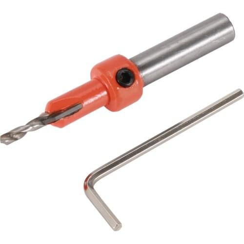 Woodworking Countersink Drill Taper Hole Drill Alloy Head Screw Step Drill Wood Self-Tapping Screw Installation Step Drill