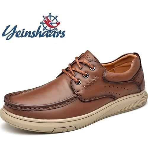 Business Mens Shoes Genuine Leather Casual Shoes Fashion Office Formal Shoes Comfortable Breathable Summer Shoes Calzado Hombre