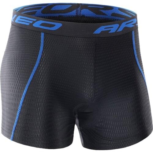 Cycling Briefs Shorts Thicken Silicone Sponge Cushion Summer Men Breathable DampingBike Short Tights Underwear Bicycle Equipment