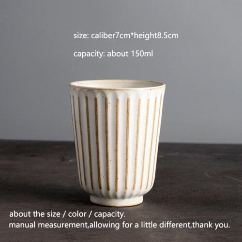 Japanese Tea Cup Ceramic Vintage Tea Bowl 150ml Master Water Cups Teacup Coffee Mug Container Kung Fu Teaware Drinkware Crafts