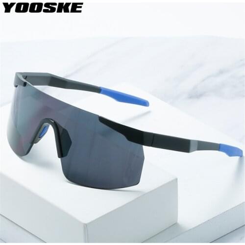 YOOSKE Brand Sports Men Sunglasse 2021 Siamese Oversized Sunglasses Male Bike Bicycle Riding Eyewear Cycling Goggles UV400