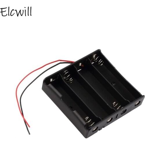 1/2/5Pcs 4 Slots 18650 Battery DIY Box Holder Storage Box Container with Wire Lead Pin