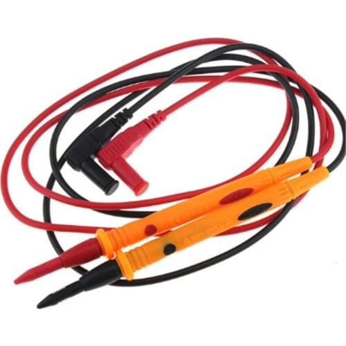 1 pair Multimeter pen 1000V 10A Heavy Duty Multimeter Voltmeter Rubberized Test Probe Leads Wire Pen Cable