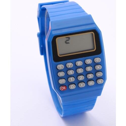 1pc New Fad Children Silicone Date Multi-Purpose Kids Electronic Calculator Wrist Watch Childrens Watches Wrist Watch for Kids