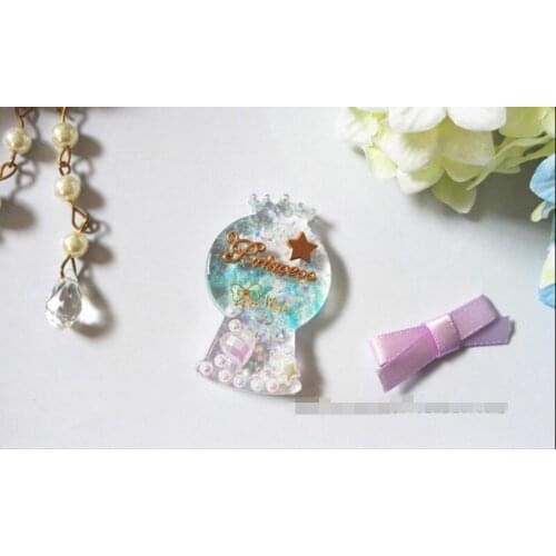 1Pcs Crown Crystal Ball Liquid silicone mold DIY resin jewelry pendant necklace pendant lanugo mold resin molds for jewelry