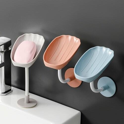 2021 Flexible Soap Box Drain Bathroom Soap Holder Dish Shower Soap Stand Sponge Storage Plate Tray Bathroom Accessories Gadgets