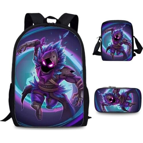 Hot Game 3PCS School Bag Set School Backpack for Teenagers Boys Girls Student Travel Book Bag Schoolbags for Gifts