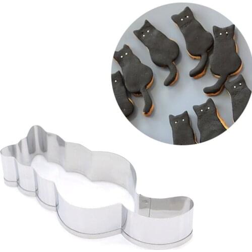 5pcs/set Animal Pet Cat Cookie Cutter Mold 3D Sugar Craft Pastry Biscuit Fondant Cake Baking Mould DIY Decorating Tool