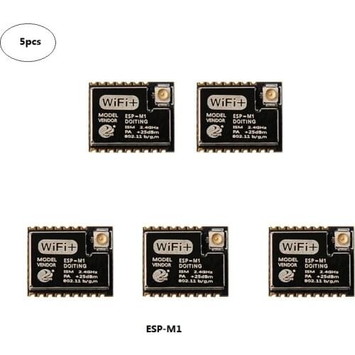 5pcs/pack ESP-M1 Wireless WiFi Module ESP8285 Module is Compatible with ESP8266/FCC/CE Certification,Contains an Antenna or not