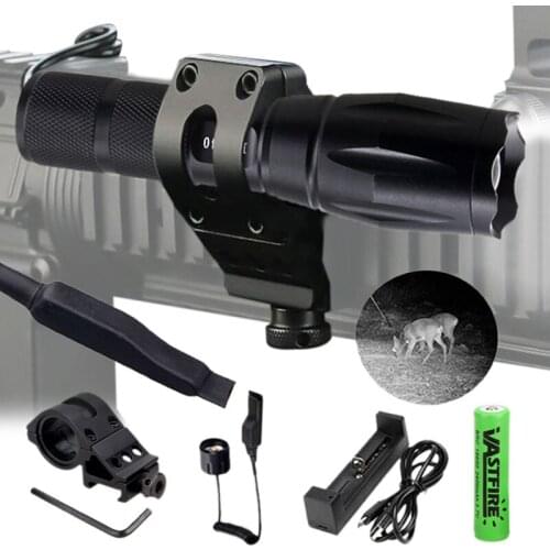 A100 Portable Mini 7 Watt 940nm Led Flashlight LED Tactical Flashlight Pocket Torch light night vision Hunting Lamp for 18650