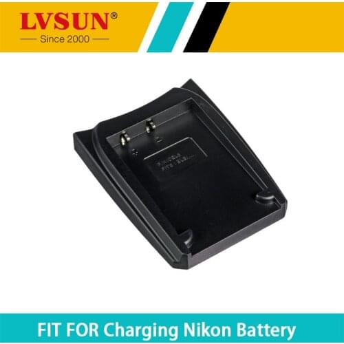 LVSUN ENEL8 EN-EL8 EN EL8 Rechargeable Battery Adapter Plate Case For Nikon CoolPix S5 S6 S7 P1 P2 S1 S2 S3 Batteries Charger