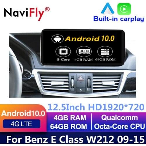 Android 10 8Core 4+64G Car radio Auto Player GPS Navigation For Mercedes Benz E Class W212 2009 2010 2011 2012 2013 2014 2015