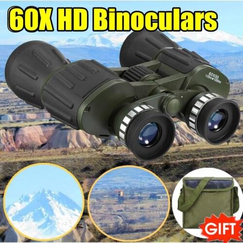 60X50 High Clarity Telescope Binoculars High Power for Outdoor Hunting Sports Scope Optical Night Vision Binocular Fixed Zoom