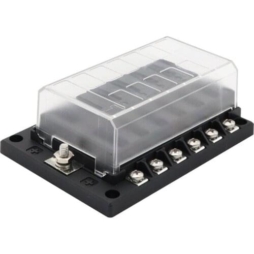 1Pc 12 Way DC12-32V universally Car Fuse Box Blade Fuse Box holder ATP/ATC/ATO Blade fuse waterproof for Car RV Boat Truck New