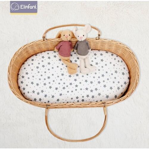 Elinfant 1pcs new arrival Polyester knitting for 82*41*8cm bedding set fitted crib sheet