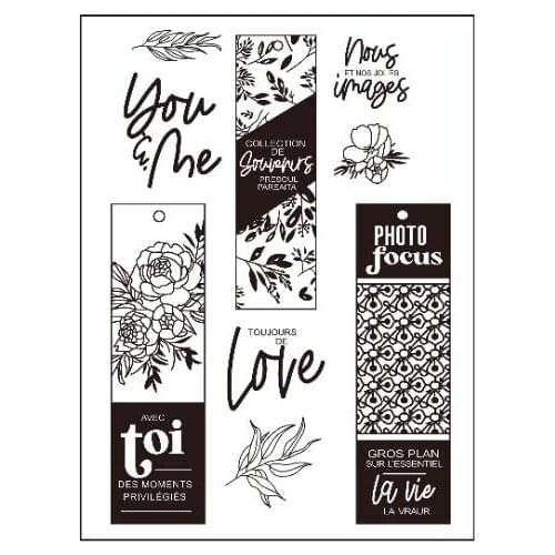 French Transparent Clear Stamps for DIY Scrapbooking/Card Making/Kids Christmas Fun Decoration Supplies A212