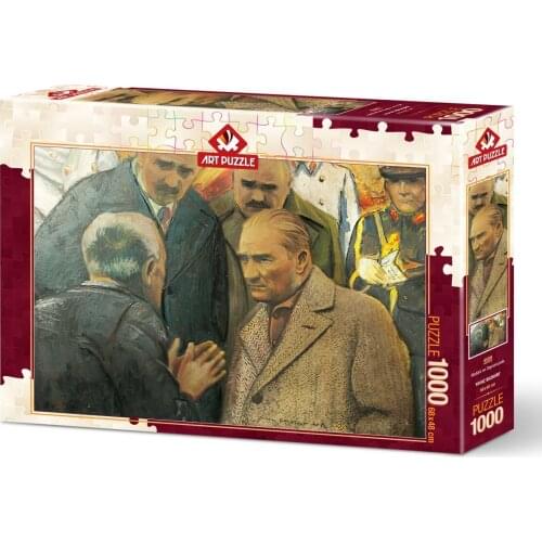 Art Puzzle Ataturk and Depremzede 1000 Piece Jigsaw Puzzle