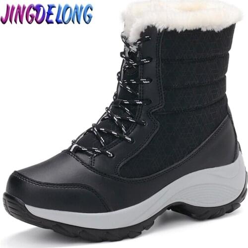 Женские зимние сапоги JINGDELONG China At AliExpress