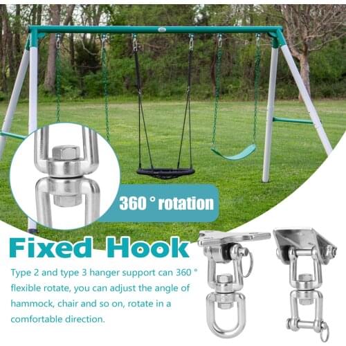 Swing Hook Fixed Plate For Hammock Hangings Chair Sandbag Yoga Accessories Swing Extension Chains Rotatable Suspension Kit