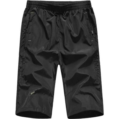 HOT 2020 Summer Outdoor Ultra-Light Sport Fitness Jogger Running GYM Training Quick Drying Zipper Pocket Capri Shorts