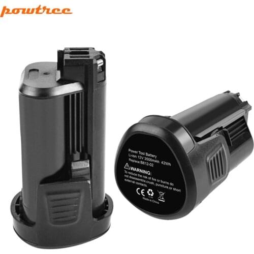 Powtree 12V 3500mAh Li-ion Rechargeable Battery For DREMEL 8200 8220 8300 B812-01 B812-02