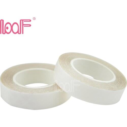 LOOF 10rolls 1cm*3m tapes for hair extensions replacement double sided tape PU skin weft hair extension attaching