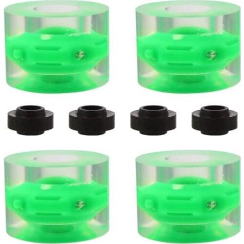 Surf Bridge LED Long Board Brush Street Fancy Wheel PU Flash Wheel Colorful Dance Board Skateboard Big Wheel,70X51mm