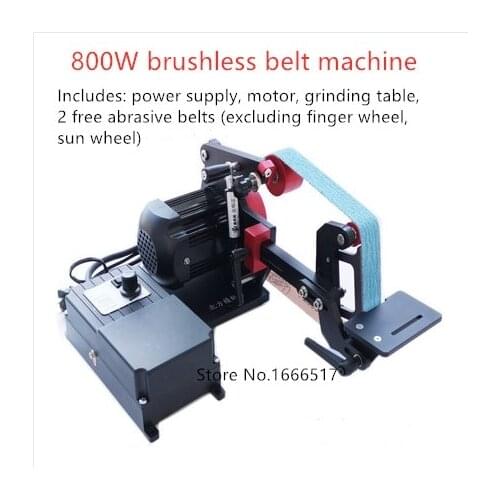 New Industrial Belt Sander DIY Desktop Knife Sharpener Tools Open Edge Fixed Angle Polishing Machine Belt Machine 220V H