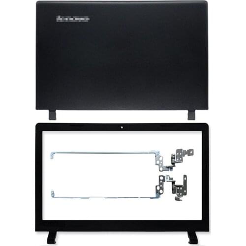 NEW Laptop LCD Back Cover/Front Bezel/LCD Hinges For Lenovo ideapad 100-15 100-15IBY B50-10 Repair Parts Black/Grey Case A Cover