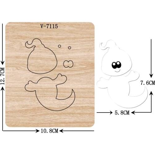 New Halloween wooden dies cutting dies for scrapbooking Multiple sizes V-7115