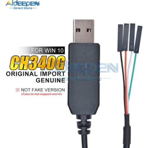3.3V 5V Original CH340G CH340 Download Line Cable USB to TTL Module Serial Wire Adapter Compatible For Raspberry Pi For Arduino