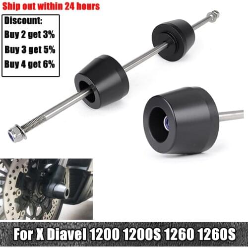 Motorcycle Front Axle Fork Wheel Slider Crash Protector For Ducati X Diavel XDiavel X-Diavel 1200 1200S 1260 1260S 2016-2020