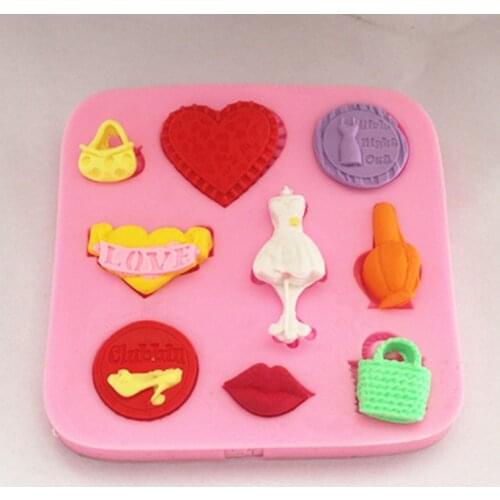 Love/Ms Series Liquid Silicone Double Sugar Mold Shape FM046