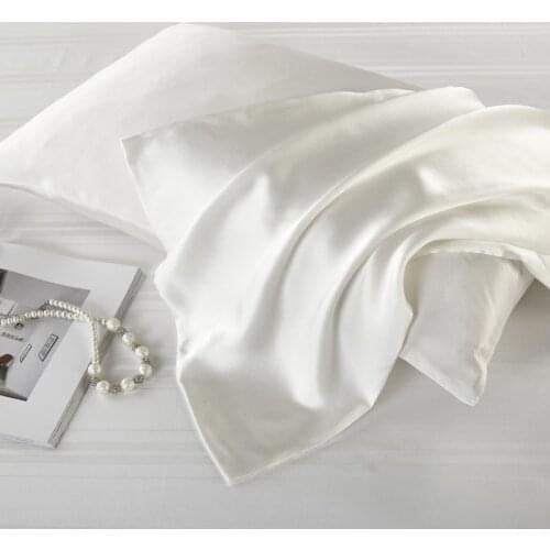 Silk Pillowcase Ice Silky Pillowcase Standard Size, Pillow Cases Cover Hidder zipper
