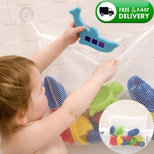 Baby Toy Mesh Bag Bath Bathtub Doll Organizer Suction Bathroom Bath Toy Stuff Net Baby Kids Bath Bathtub Toy Bath Game Bag Kids