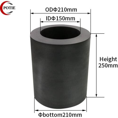 Big Size 30KG High-purity Melting Graphite Crucible Cup Mould Melting High-temperature Resistance for Gold and Silver Metal