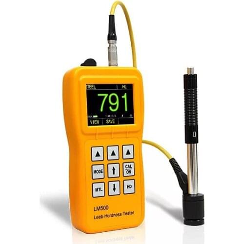 LM500 Leeb Hardness Tester with TFT Color Display USB interface Metal Hardness Durometer D/C/G/DC/DL Type impact device
