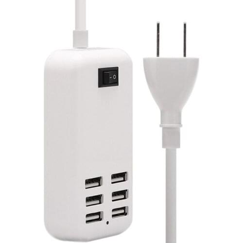 USB Charger Station Splitter 20W Mobile Phone Charger Universal for iPhone ipad Samsun Huawei Tablet EU plug Travel Power Strip