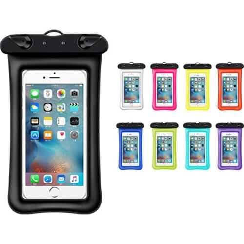 Waterproof Phone Bag Pouch Floating Airbag Swimming Bag Underwater Dry Bag Case Cover For Phone Water Sports Beach Pool Skiing